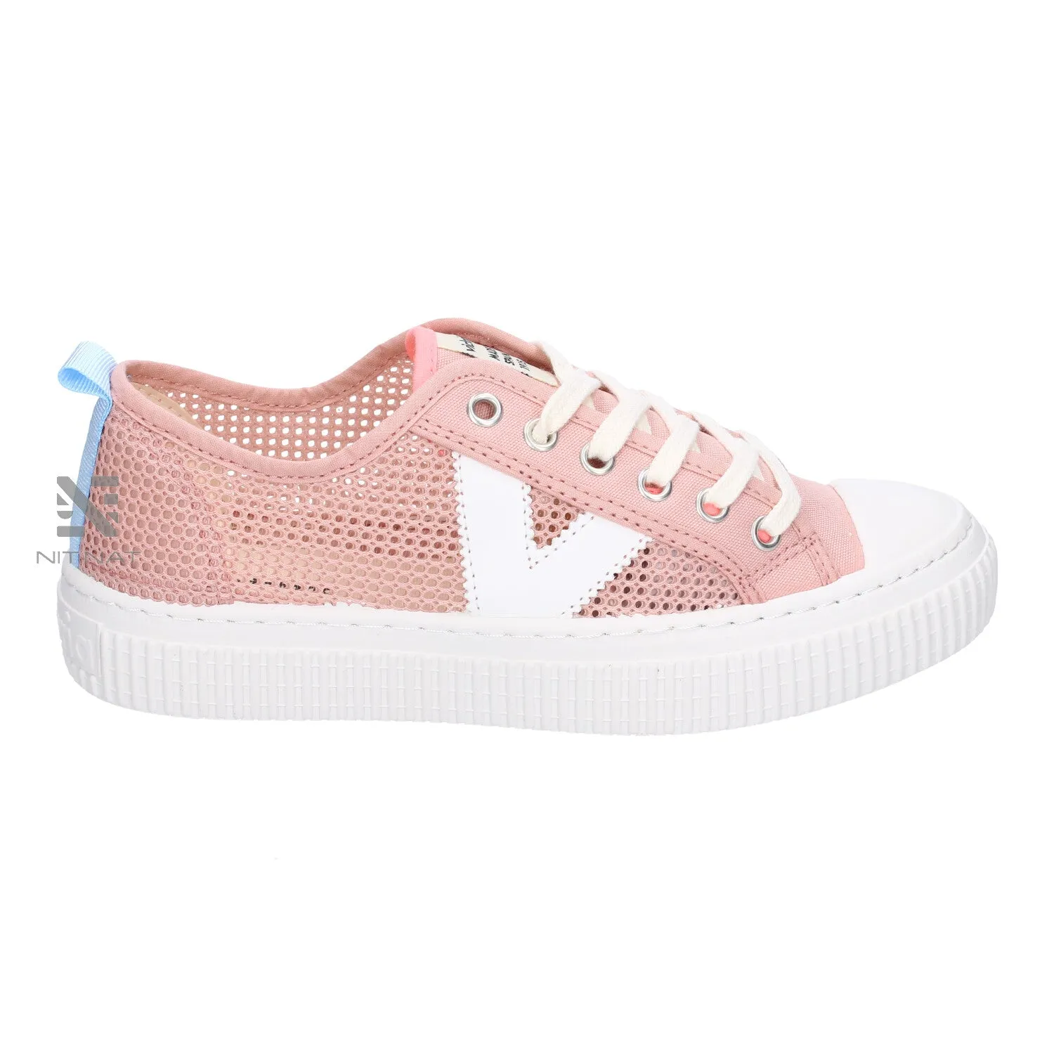 Zapatillas Victoria Basket Rejilla Rosa