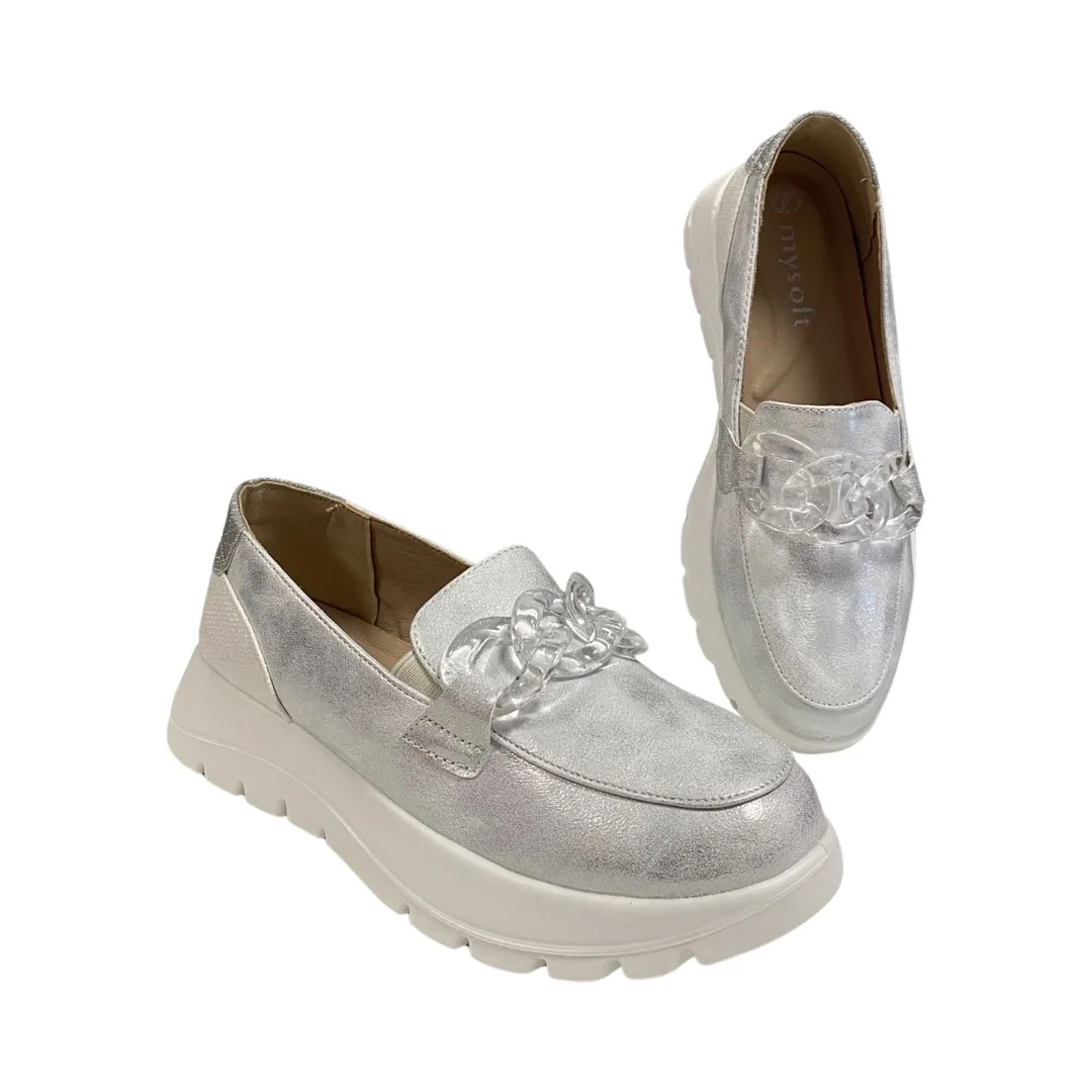 ZAPATO MUJER MYSOFT 24M266 PLATA