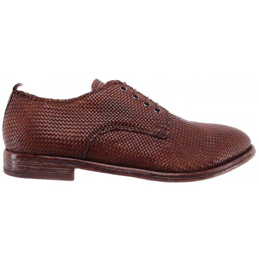 Zapatos Clasicos Hombres MOMA 2AS032-IN Micro 2 Cuero Marron