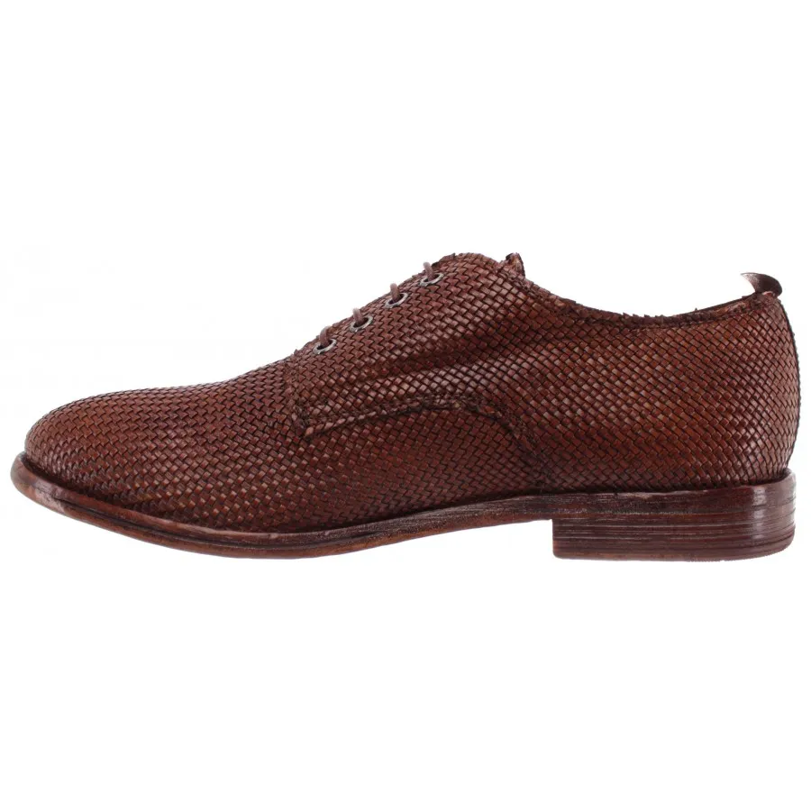 Zapatos Clasicos Hombres MOMA 2AS032-IN Micro 2 Cuero Marron