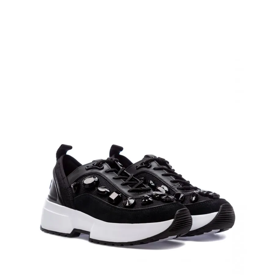 Zapatos Mujeres Sneakers MICHAEL KORS Chaplin Black Cuero Negro