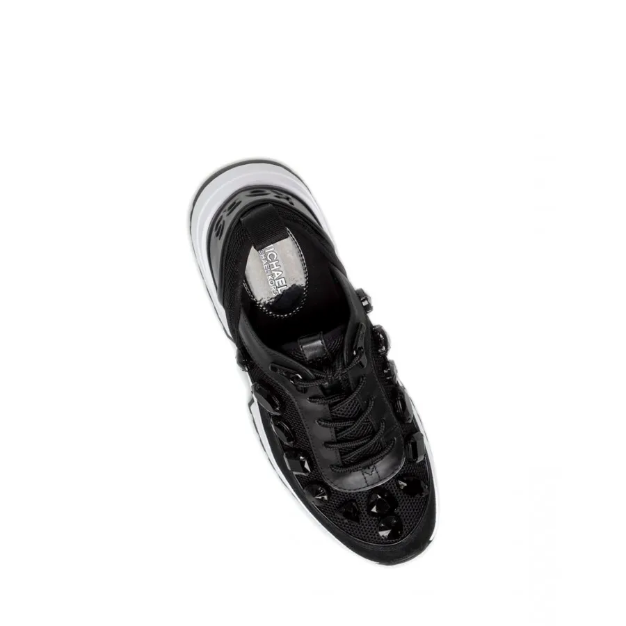 Zapatos Mujeres Sneakers MICHAEL KORS Chaplin Black Cuero Negro