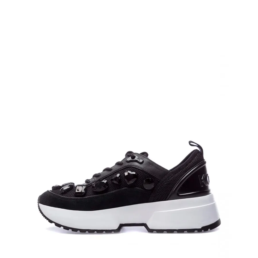 Zapatos Mujeres Sneakers MICHAEL KORS Chaplin Black Cuero Negro