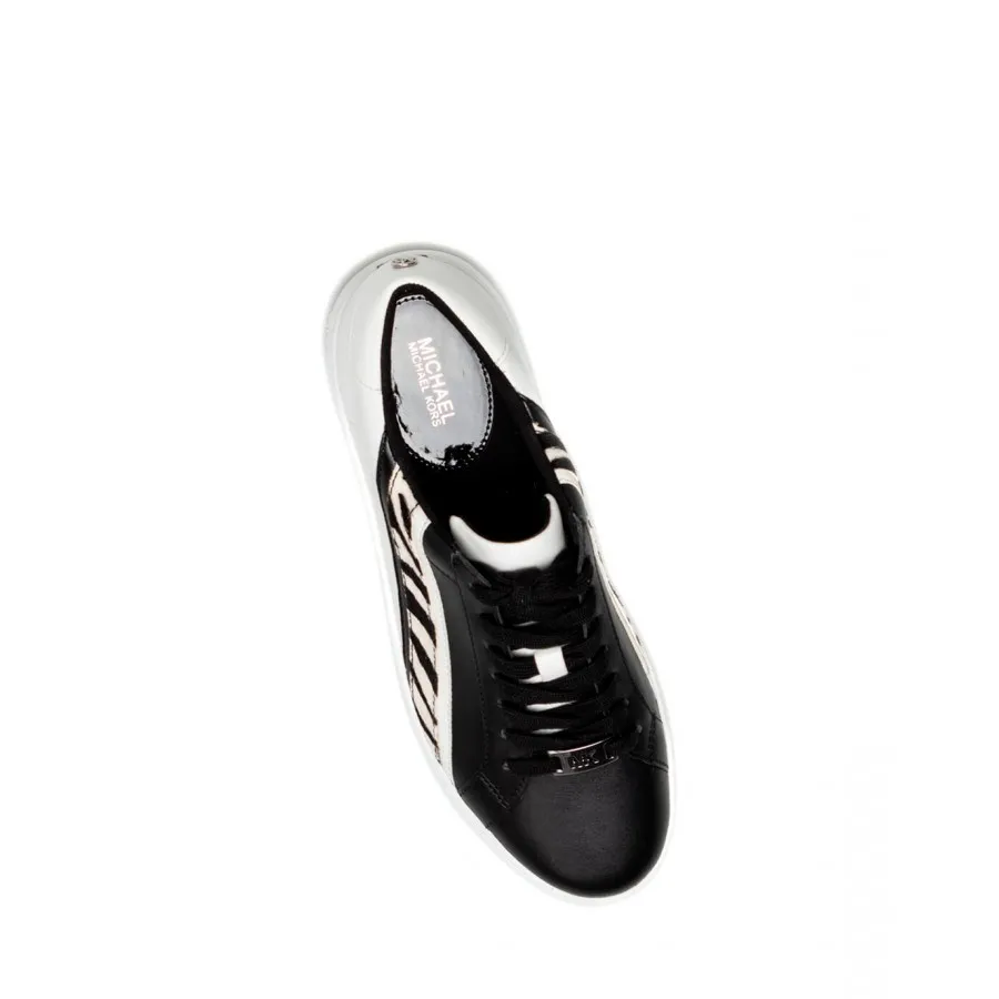 Zapatos Mujeres Sneakers MICHAEL KORS Slade Blk Opt Wht Cuero