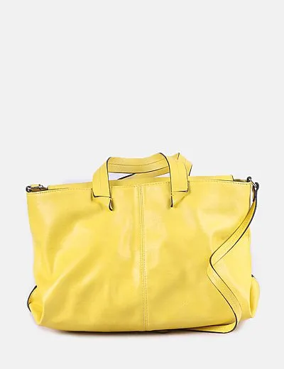 Zara Bolso amarillo detalles negro