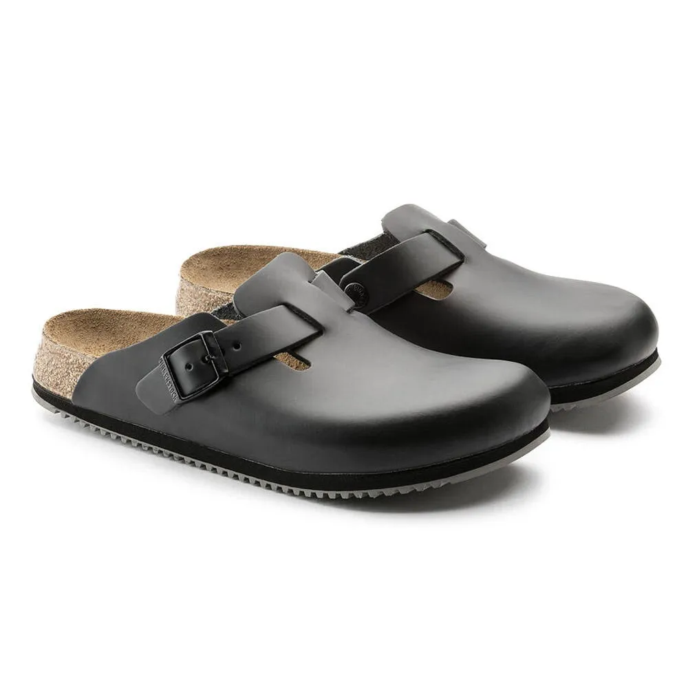 Zueco Birkenstock Boston SL NL Black - Horma estrecha